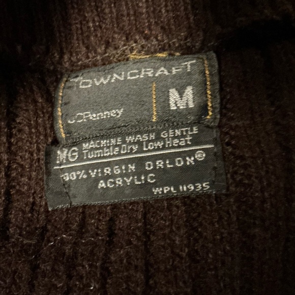 Vintage 70s brown sweater vest - Picture 2 of 8